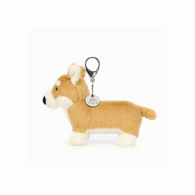 Jellycat Betty Corgi Bag Charm Dog USA | 61034GHBJ